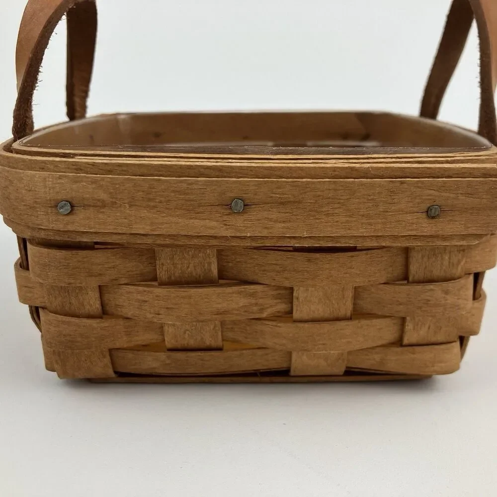 Longaberger Ivy Basket Set 1992 | Signed Retired Handles Dresden VTG #13100JOS